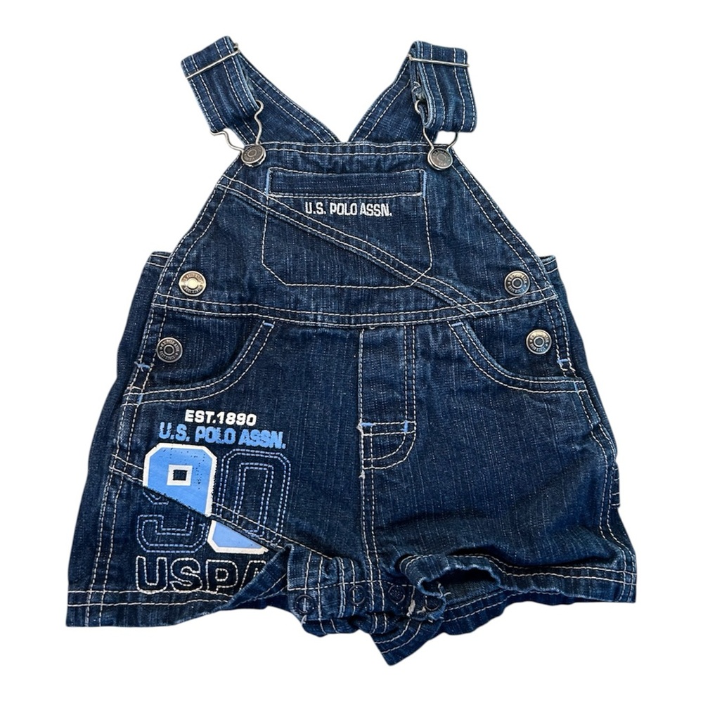 Vintage‎ US Polo Association USPA 90 Baby Overalls Size 3-6 Months